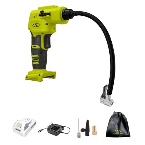 Sun Joe Portable Tire Inflator – Compact Air Compressor for Auto & Home