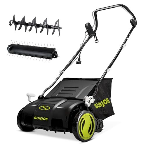 Sun Joe AJ805E Electric Lawn Dethatcher & Aerator