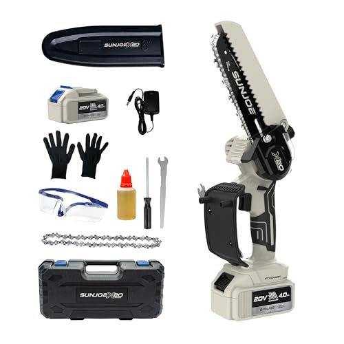 Sun Joe Handheld Mini Chainsaw | Compact Cordless Power